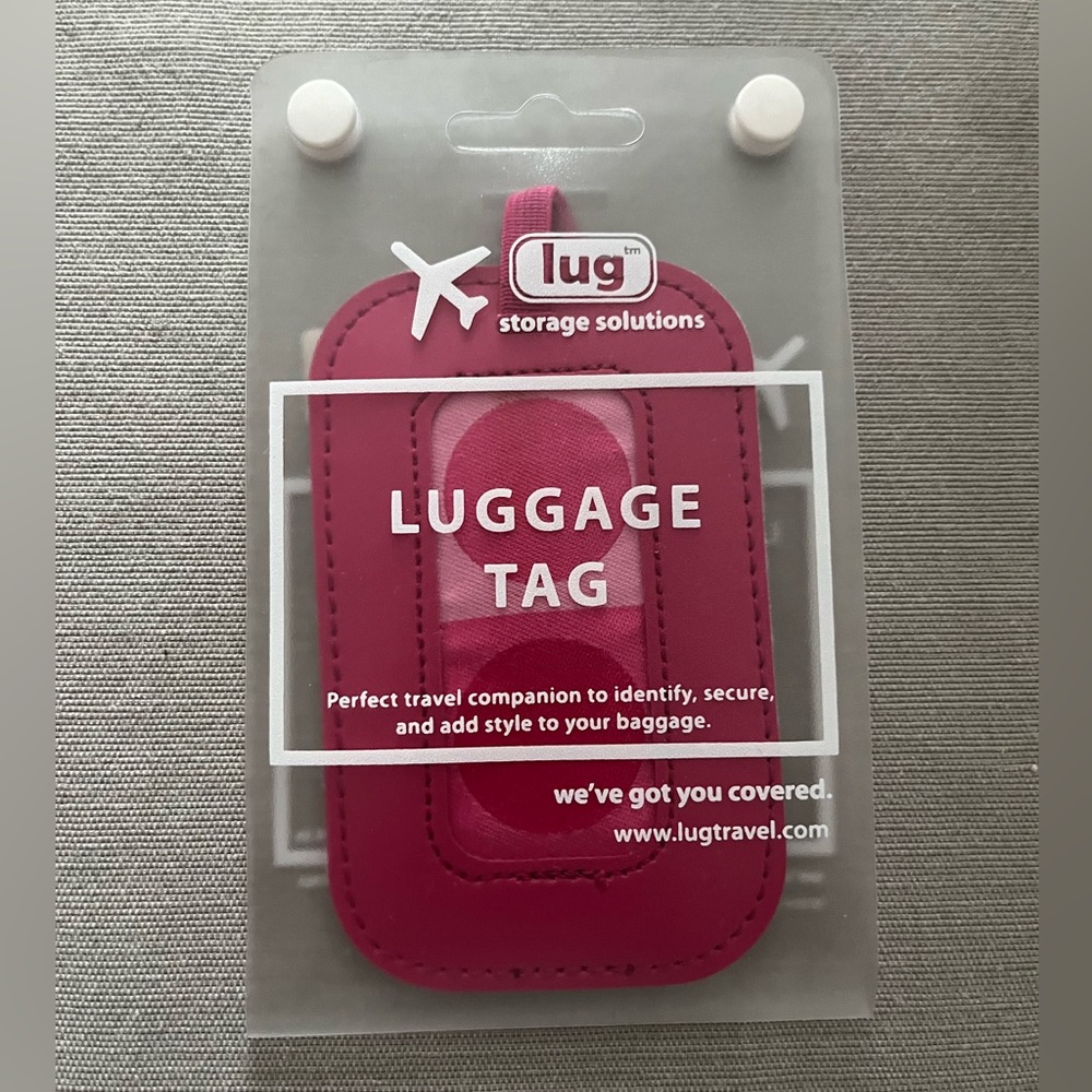 ✈️ LUG Travel Accessory Baggage Claim Luggage Tag 1pc Tag Dot-Rose Rose 🏷️